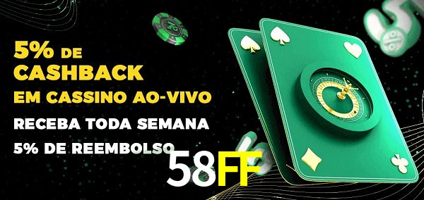 Promoções do cassino ao Vivo 58FF